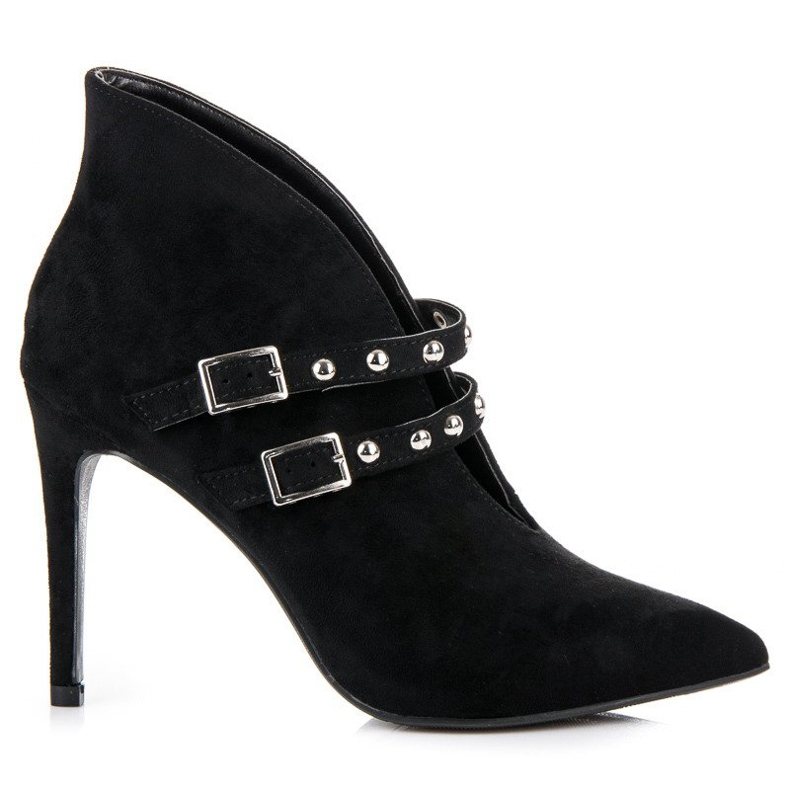 Cm Paris Jarní špičaté boty černá