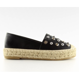 Černé espadrilky 7680 černé černý