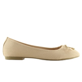 Klasické béžové baleríny LK20P Beige béžový