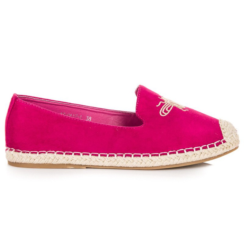 Bestelle Navlékací espadrilky růžový Bestelle Navlékací espadrilky růžový