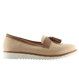Dámské béžové mokasíny 9167 Beige béžový