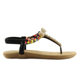 Černé sandály D567 černé černý