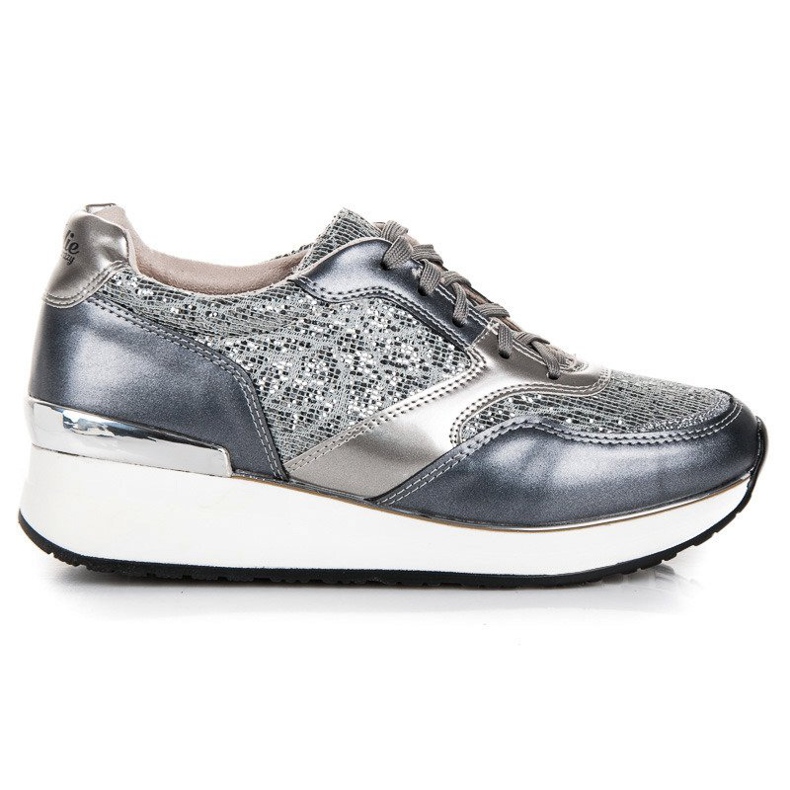 Kylie Sportovní obuv se třpytkami šedá Kylie Sportovní obuv se třpytkami šedá