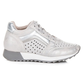 Kylie Módní tenisky na platformě šedá