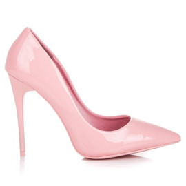 Vices Světle růžové podpatky svěráky růžový