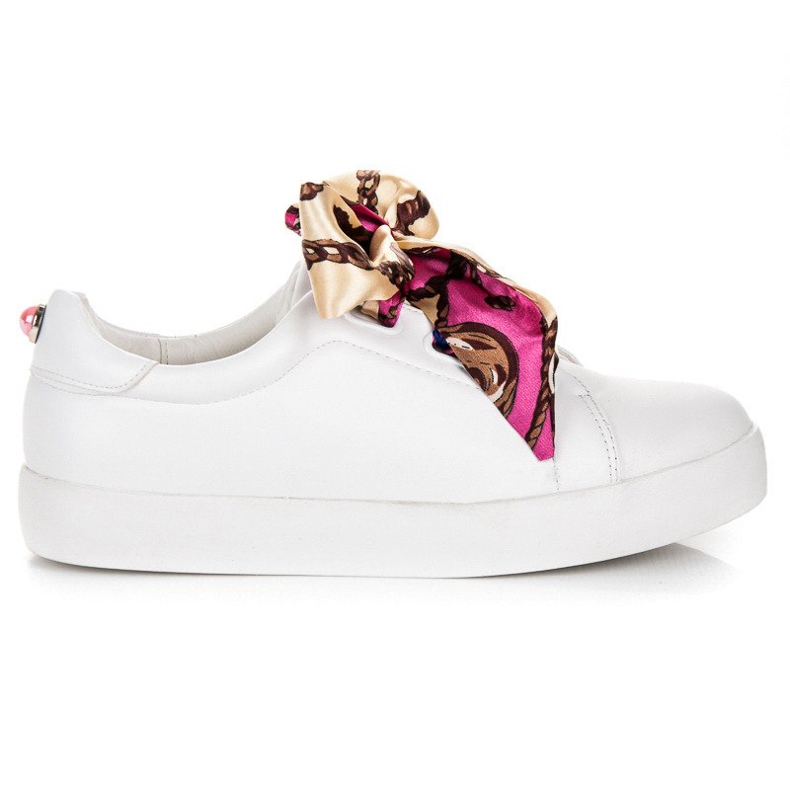 Vices Tenisky svázané stuhou svěráků bílý Vices Tenisky svázané stuhou svěráků bílý