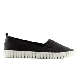 Černé tenisky nazouvací super pohodlné 4163 Black černý
