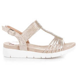 Kylie Sandály S Krystaly žlutá