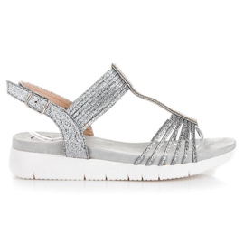 Kylie Sandály S Krystaly šedá
