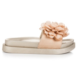 Seastar Dámské pantofle Flowers žlutá