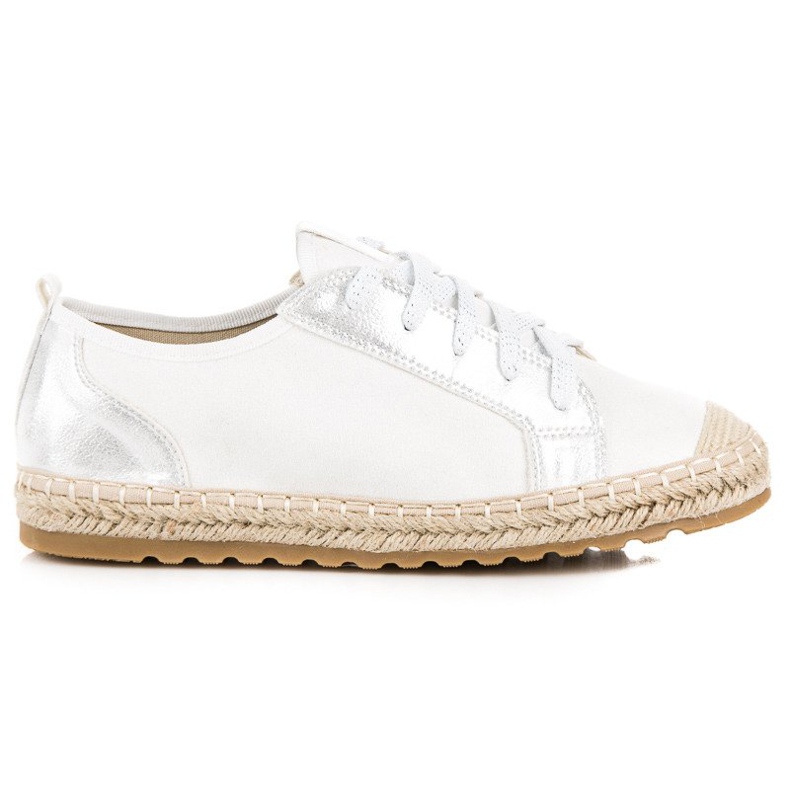 Seastar Šněrovací semišové espadrilky bílý