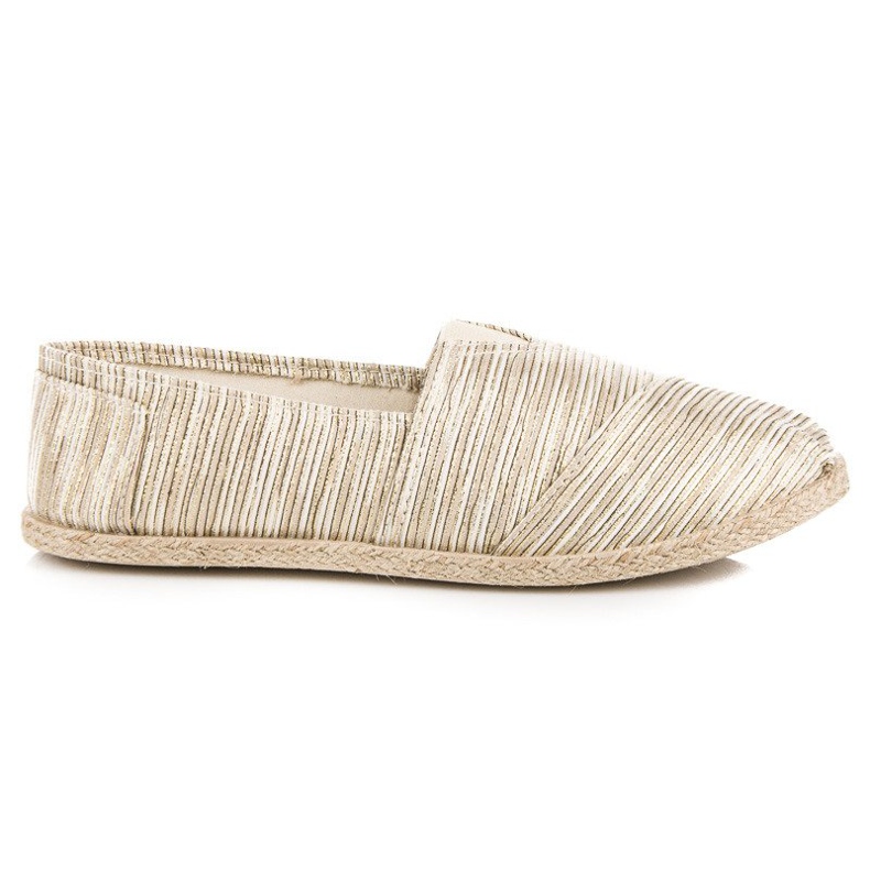 Žebrované espadrilky žlutá