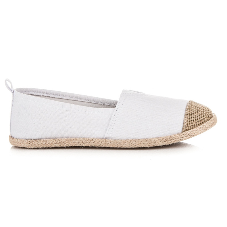 Mckeylor Baleríny espadrilky bílý hnědý