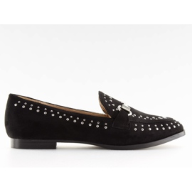 Black Dámské černé mokasíny G241 Black černý
