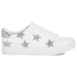 Stylové bílé tenisky bílý