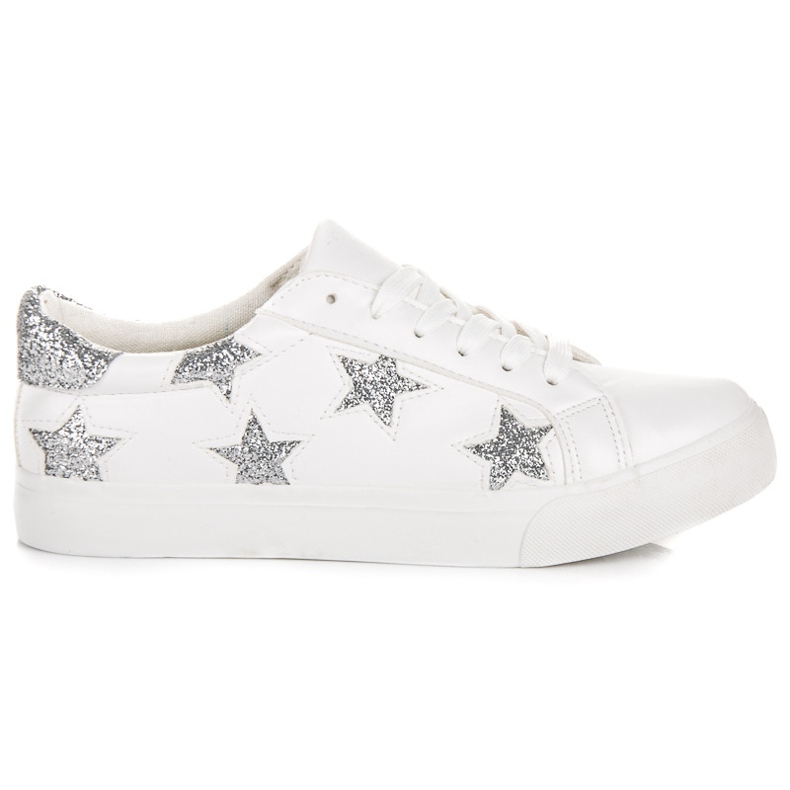 Stylové bílé tenisky bílý Stylové bílé tenisky bílý