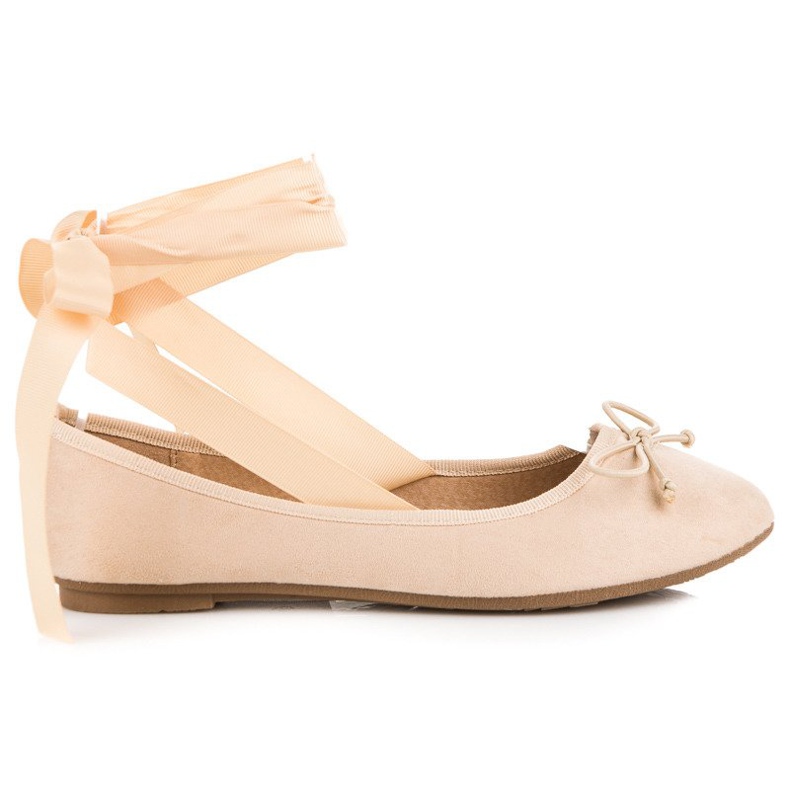 Ch. Creation Semišové balerínky hnědý