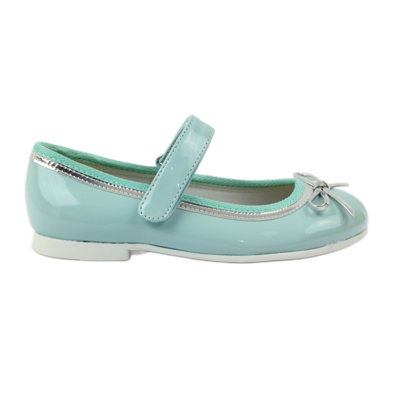 American Club Lodičky na balerínky s americkou mašlí zelená