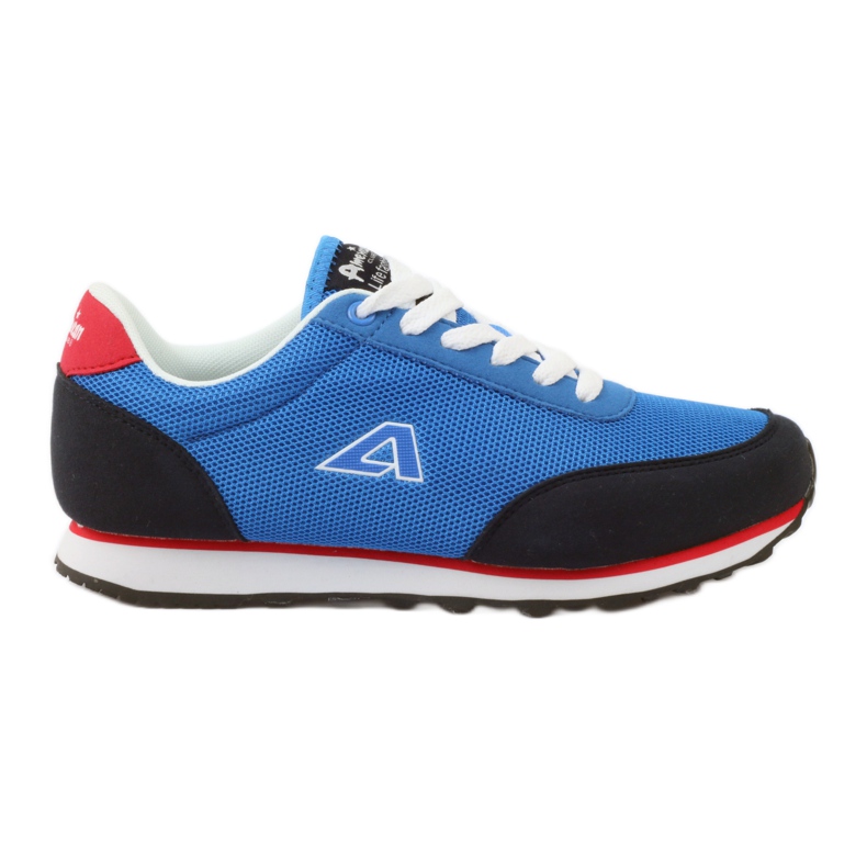 American Club Americká modrá svázaná sportovní obuv modrý