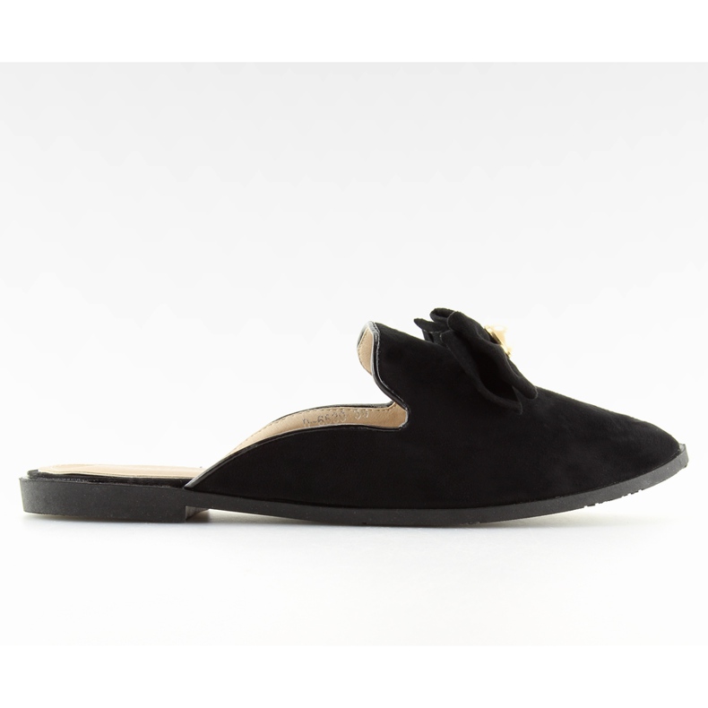 Černé pantofle Lordsy D-6539 černé černá Černé pantofle Lordsy D-6539 černé černá