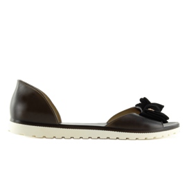 Baleríny s otevřenou špičkou meliski black S1 black černý