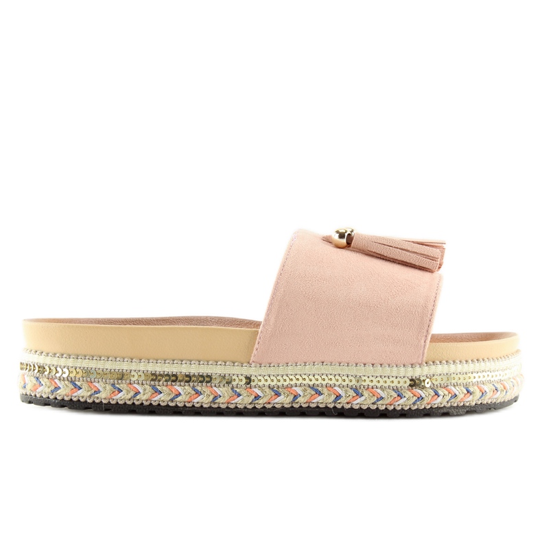 Dámské růžové pantofle LS-93 růžové růžový Dámské růžové pantofle LS-93 růžové růžový