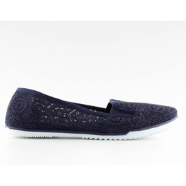 Námořnické modré krajkové slipy MN70 D.BLUE námořnická modř