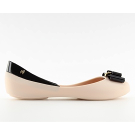 Baleríny meliski béžové KM98 D.BEIGE / ČERNÉ béžový