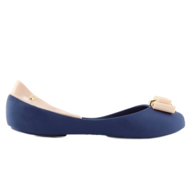 NAVY / D.BEIGE tmavě modré balerínky melissa námořnická modř