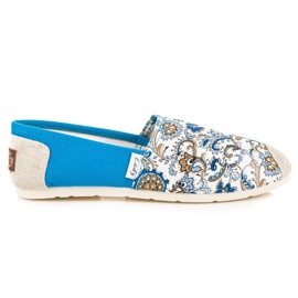 L. Day Modré Espadrilky Se Vzorem modrý