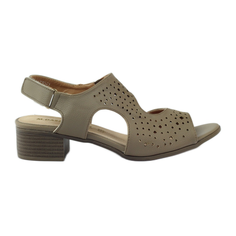 M.Daszyński Kožené sandály Daszyński béžové béžový