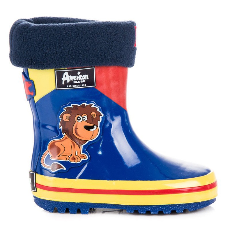 American Club Galoshes s americkým oteplováním modrý