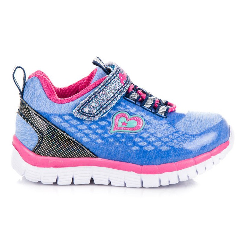 American Club Vázaná americká sportovní obuv modrý