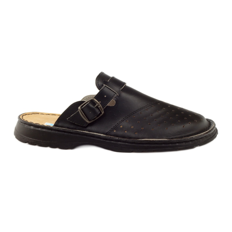 Ortopedické zdravotní černé sandály černá