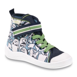 Dětské boty Befado barevný vzor 268Y065 zelená námořnická modrá Dětské boty Befado barevný vzor 268Y065 zelená námořnická modrá