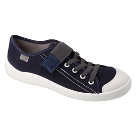 Dětské tenisky Befado s suchým zipem 251Q047 Navy Blue modrý