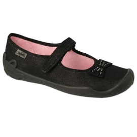 Befado Children's Ballerinas 114Y240 s luky v flitrech černý