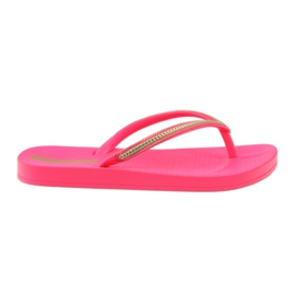 Žabky zlatý řetízek Ipanema 8238 růžový žluť