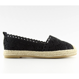 BB11 černé krajkové espadrilky černá BB11 černé krajkové espadrilky černá