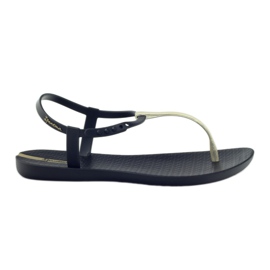 Ipanema 82283 černé zlaté žabky černý žluť