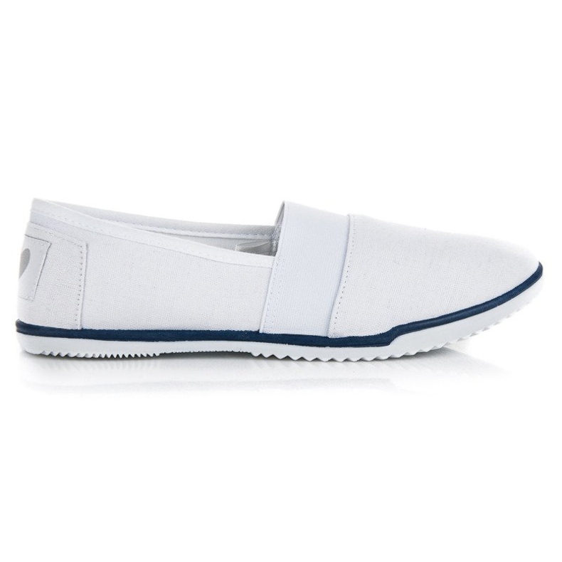 Bílý textilní slipony mckeylor