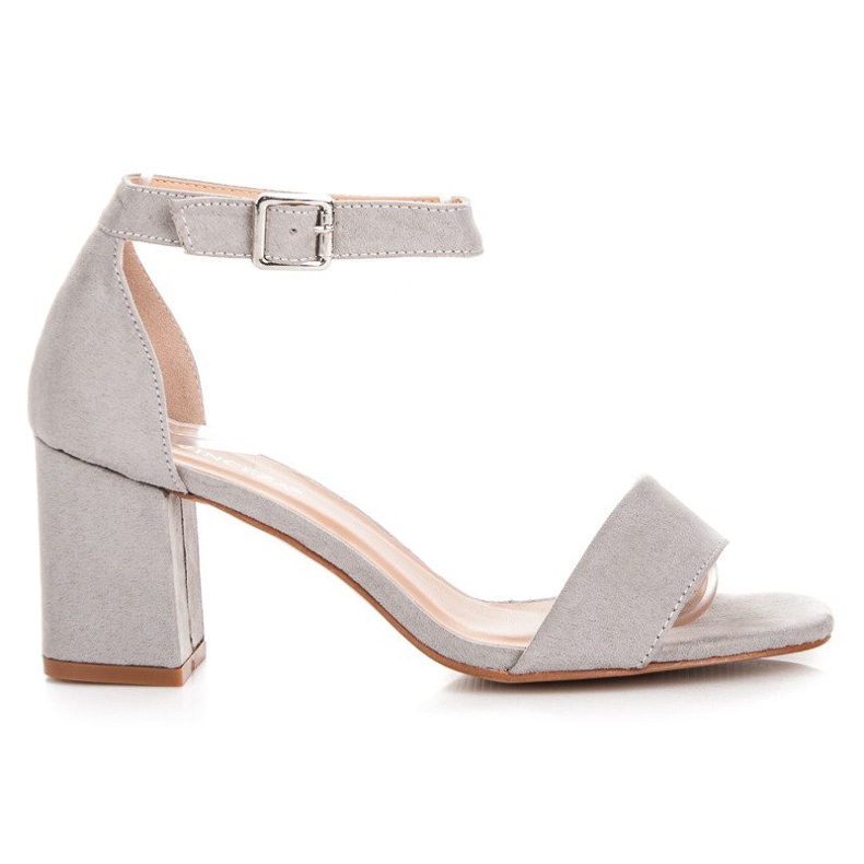 Šedé sandály na baru VINCEZA šedá