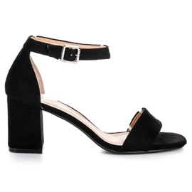 Černé Sandály Na Tyči VINCEZA černý