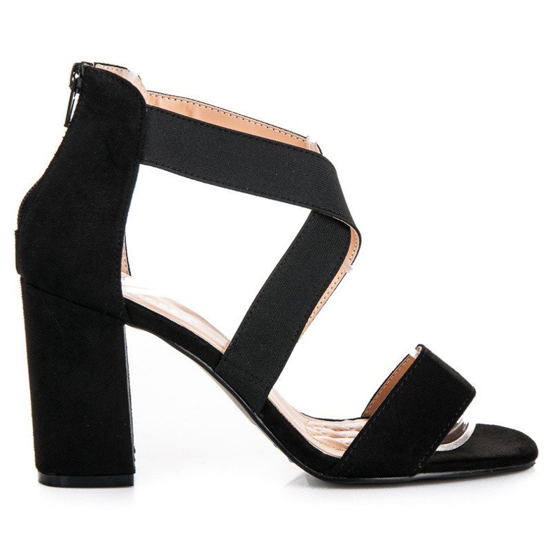 Vinceza Černé vincezové sandály černá