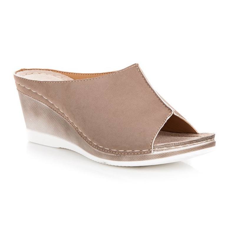 Sandály na klínku Vinceza hnědý