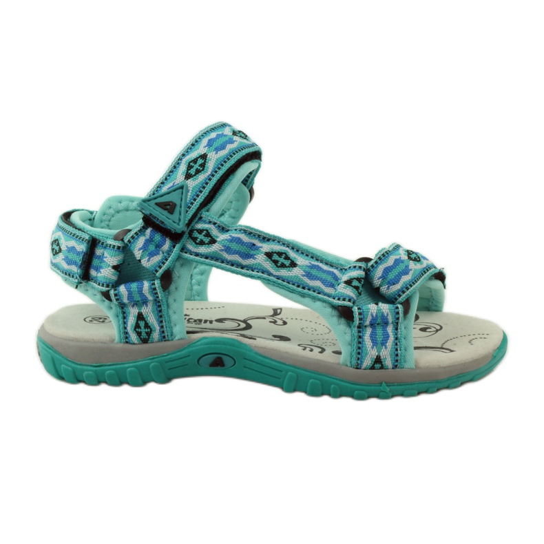 American Club Sandály s americkou koženou vložkou 5268 vícebarevný