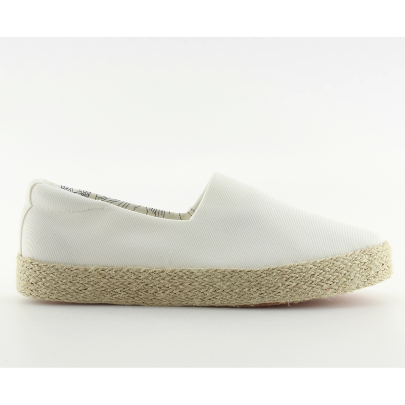 Espadrilky nazouvací bílé k1833801 blanco bílý