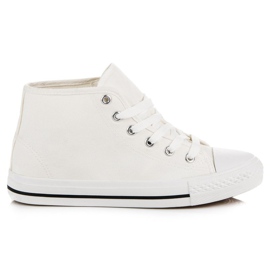 Bílé tenisky nad kotník bílý Bílé tenisky nad kotník bílý