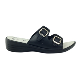 American Club Pohodlné zdravotní pantofle American 2/2018 černá American Club Pohodlné zdravotní pantofle American 2/2018 černá