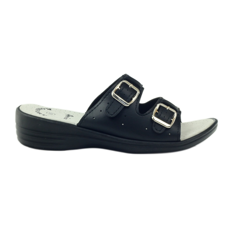 American Club Pohodlné zdravotní pantofle American 2/2018 černá